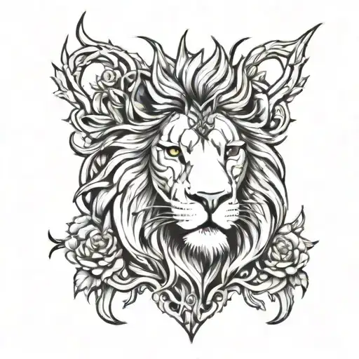 Aslan tattoo design idea
