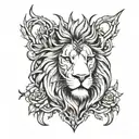 Aslan tattoo design idea