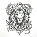 Aslan tattoo design idea