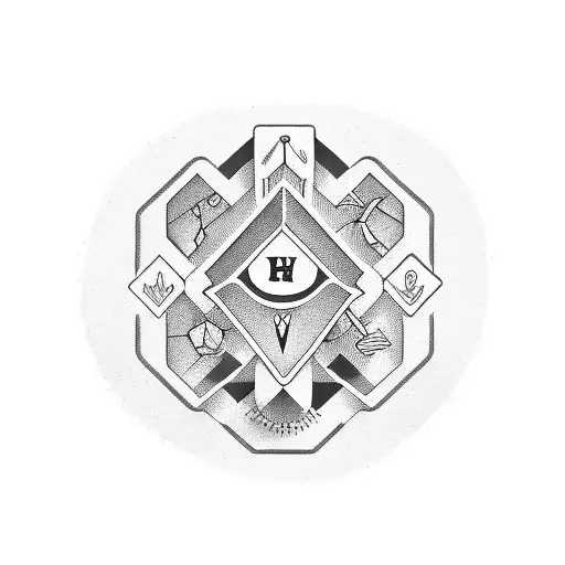 hardwork sign small tattoo design idea