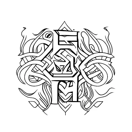 Elsias's Slut word tattoo design idea