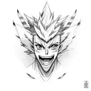 Gon hunter x Hunter anime tattoo design idea
