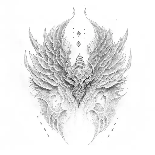 Roshan name and wing tattoo design idea