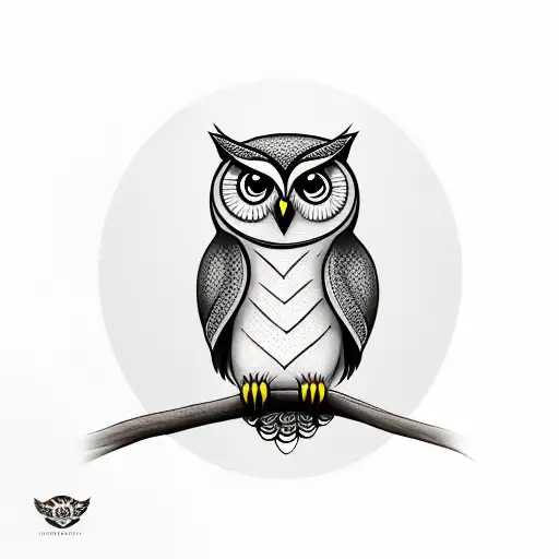 CUTE OWL tattoo design idea