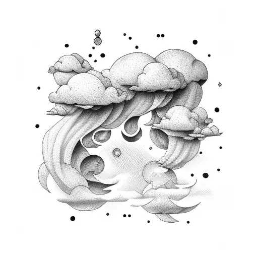 CLOUD tattoo design idea
