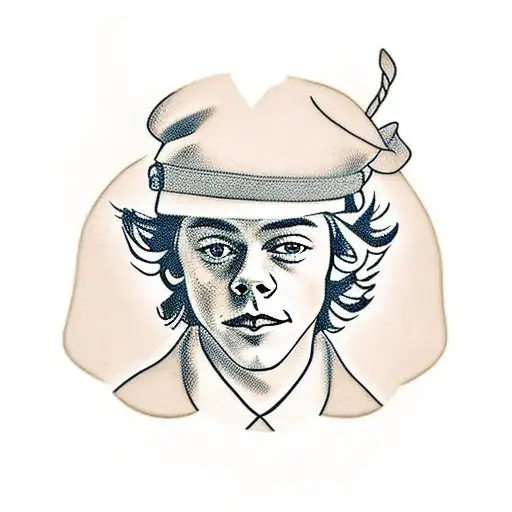 harry styles baby tattoo design idea