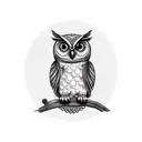 CUTE OWL tattoo design idea