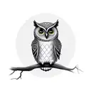 CUTE OWL tattoo design idea