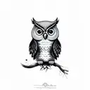CUTE owl tattoo design idea