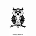 CUTE owl tattoo design idea