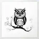 CUTE owl tattoo design idea