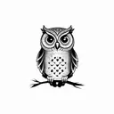 CUTE owl tattoo design idea