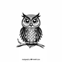 CUTE owl tattoo design idea