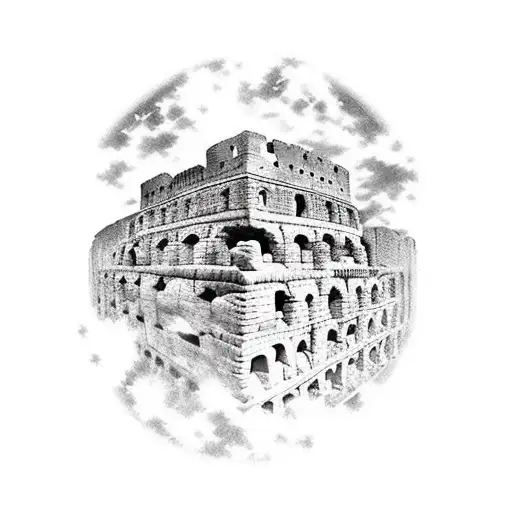 The Great Wall of China, Petra, Colosseum, Chichen Itza, Machu Picchu, Taj Mahal, Christ the Redeemer, Great Pyramid tattoo design idea