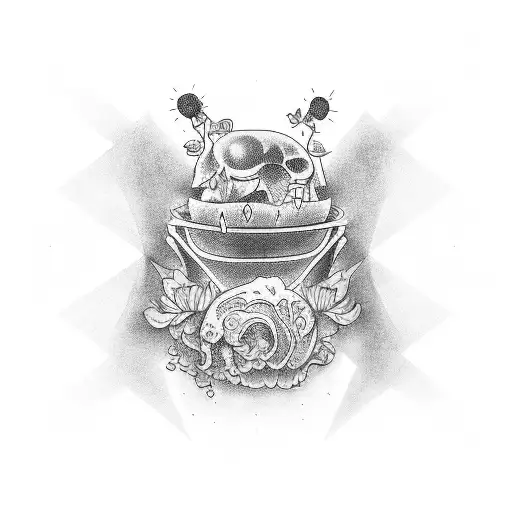 a couple raving tattoo design idea