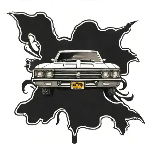 1969 chevelle ss tattoo design idea