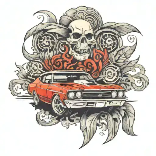 1969 chevelle ss tattoo design idea