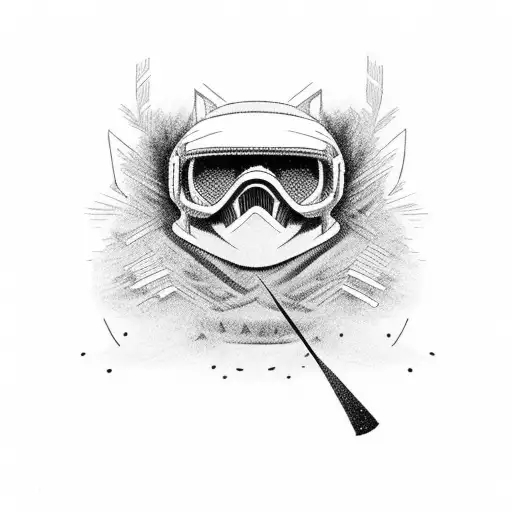 Ski Mask tattoo design idea