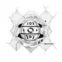 8 Ball tattoo design idea