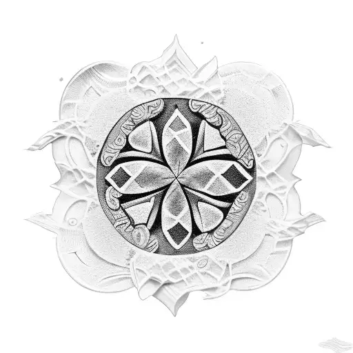 sand dollar tattoo design idea