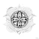 sand dollar tattoo design idea