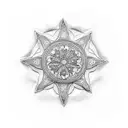 sand dollar tattoo design idea