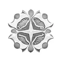 sand dollar tattoo design idea
