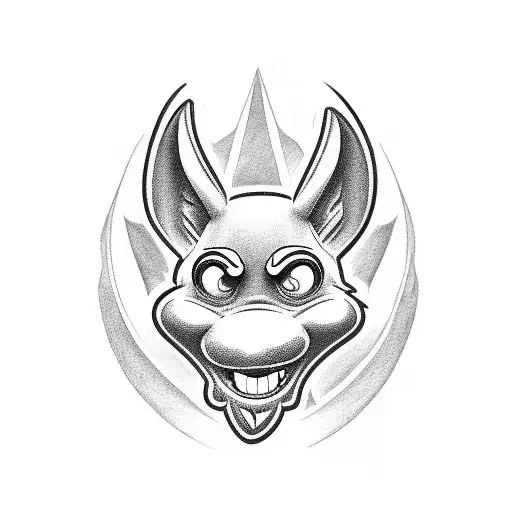 scooby doo SD logo tattoo design idea