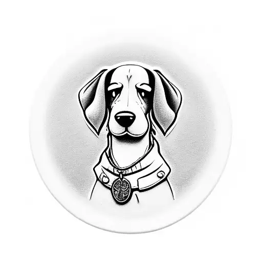 scooby doo dog tag tattoo design idea