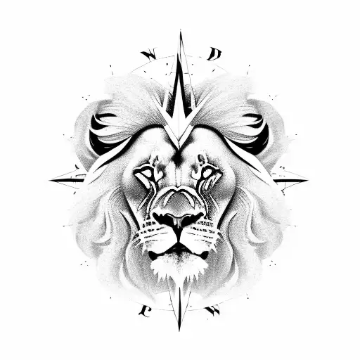 Compass Flower Lion Temporary Tattoos For Women Men Kids Boys Forest Wolf  Tattoo Sticker Realistic Lion Fake Tiger Tattos Thigh – TattooLust®  Official Store | Temporary Tattoos