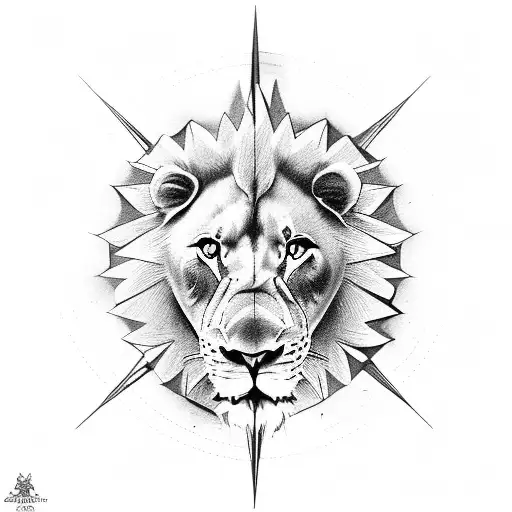 Faketattoo groß Löwe Tiger Wolf Windrose Kompassrose Zeit Pfeil Tattoo  temporär | eBay