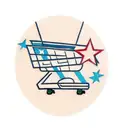 shopping cart with stars tattoo design idea