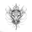 badminton tattoo design idea