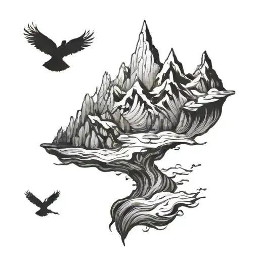 The true traveler never arrives  tattoo design idea