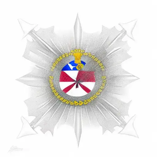 Puerto Rico flag memorial tattoo design idea