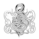 cursive words tattoo design idea