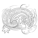 cursive words tattoo design idea