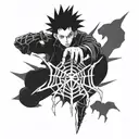 Hunter X Hunter spider troupe with Chrollo’s symbol  tattoo design idea