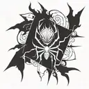 Hunter X Hunter spider troupe with Chrollo’s symbol  tattoo design idea