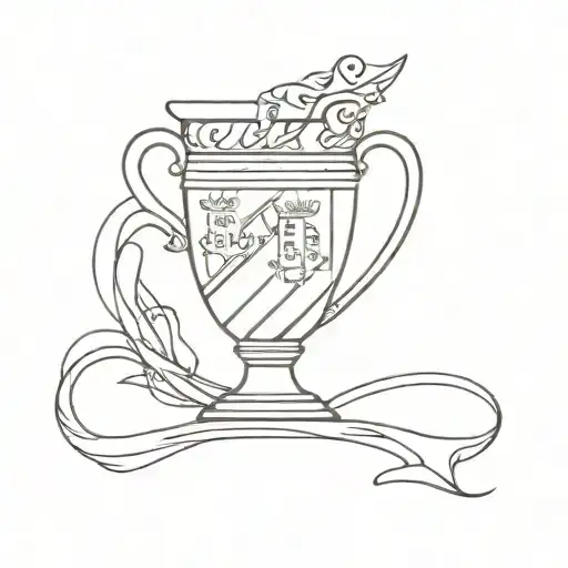 Athletic club Bilbao cup of the king tattoo design idea