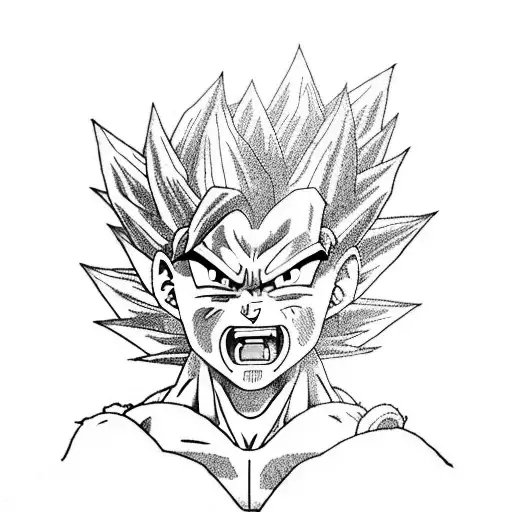 goku and vegeta fusion tattoo tattoo design idea