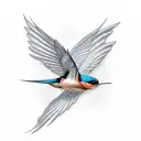 Swallow Bird tattoo design idea