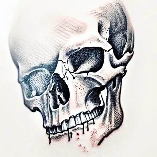 Skull tattoo design idea