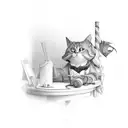 L and J cursive together  tattoo design idea