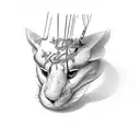 L and J cursive together  tattoo design idea