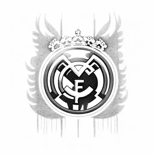 real madrid logo tattoo design idea