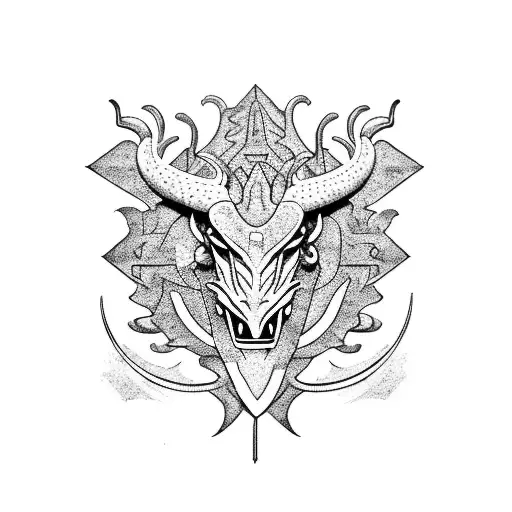 Diego, Taurus, dragon, 1988 tattoo design idea