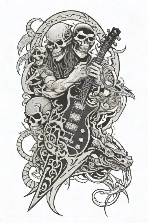 metallica album covers mixed tattoo design idea