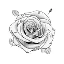 Mabel in rose tattoo design idea