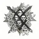 suicideboys related tattoo design idea